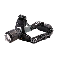Фонарь налобный Ultraflash LED5339 5W LED+синий LED от аккумулятора 4 режима+ZOOM черный (1/60)