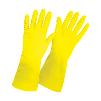 Перчатки Рыжий кот S латексные 1 пара желтый (1/12/240)