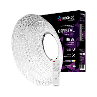 Светильник настенно-потолочный Космос CRYSTAL Premium 55W 230V LED накладной пульт ДУ белый (1/5)
