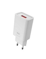 Сетевое З/У MORE CHOICE NC07a 1USB 2.0A с кабелем Type-C белый