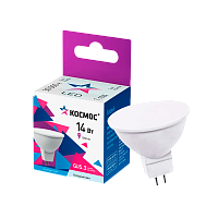 Лампа светодиодная Космос JCDR GU5.3 14W 6500К 174-265V софит матовая (1/10/80)