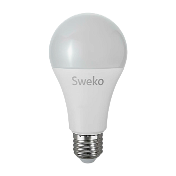 Лампа светодиодная Sweko A65 E27 20W 4000К 230V груша (1/5/100)