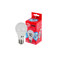 Лампа светодиодная ЭРА A60 E27 10W 4000К 220-240V груша (1/10/100)