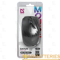Мышь беспроводная Defender MM-035 Datum классическая USB черный (1/80) 