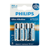 Батарейка Philips ULTRA LR6 AA BL4 Alkaline 1.5V (4/48/144/18432)
