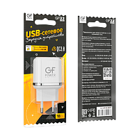 Сетевое З/У GFPower GF22 1USB 3.0A QC3.0 белый (65/260)