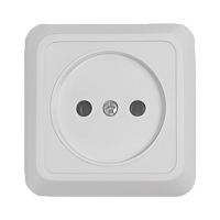 Розетка Прогресс Fit 1гн. 10A Б/З Негорючий ABS пластик белый (1/10/200)