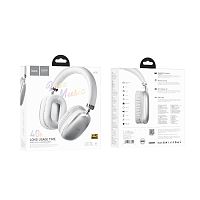 Наушники полноразмерные HOCO W35 bluetooth 5.3 с микр. серебряный (1/40) 