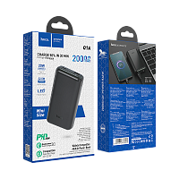 Внешний аккумулятор HOCO Q1A 20000mAh 3.0A 20W 1USB/Type-C PD3.0 черный (1/24)