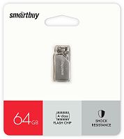 Флеш-накопитель Smartbuy MU30 64GB USB2.0 металл серебряный
