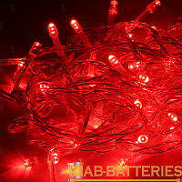 Гирлянда Космос 80LED 8.8м лампочки нить 8 режимов красный (1/50)