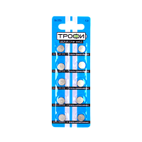 Батарейка Трофи G1/LR621/LR60/364A/164 BL10 Alkaline 1.55V (10/200/1600) 