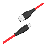 Кабель HOCO X32 USB (m)-microUSB (m) 1м 2.0A силикон красный (1/33/330)