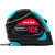 Рулетка измерительная Smartbuy ONE Tools 10м*25мм пластик 2 фиксатора прорезиненная голубой (1/48)