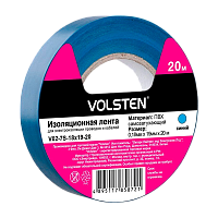 Изолента Volsten 19мм*20м ПВХ синий (1/10/200) 
