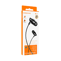 Наушники вставные Borofone BE61 bluetooth 5.3 с микр. спорт. черный (1/80) 