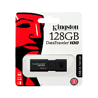 Флеш-накопитель Kingston DataTraveler 100 G3 128GB USB3.0 пластик черный