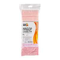 Салфетка Рыжий кот MFS-05/10 25х25см 10шт. микрофибра  ассорти (1/36)