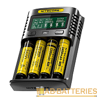 З/У для аккумуляторов Nitecore UM4 Ni-MH/Ni-Cd/Li-ion/IMR/LiFePO4 4 слота