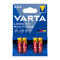 Батарейка Varta LONGLIFE MAX POWER (MAX TECH) LR03 AAA BL4 Alkaline 1.5V (4703) (4/40/200)