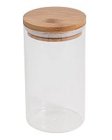 Банка стеклянная BAMBU для сыпучих продуктов с крышкой 1л (1/30)