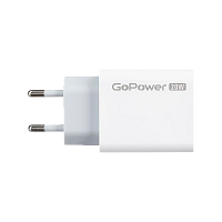 Сетевое З/У GoPower GPQC08 1USB+1Type-C 20W QC3.0 белый