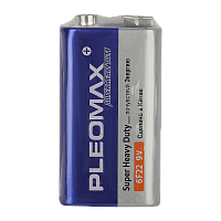Батарейка Pleomax Super Крона 6F22 SH1 Heavy Duty 9V (1/10/50/200/10400)