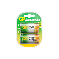 Аккумулятор бытовой GP HR20 D BL2 NI-MH 2200mAh в пластиковой упаковке (2/12/72) 