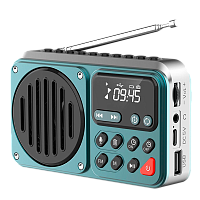 Радиоприемник Perfeo PILOT MP3/FM USB серый 