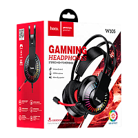 Наушники полноразмерные HOCO W105 с микр. игровые красный (1/30)