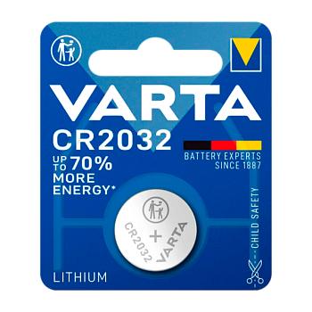 Батарейка Varta ELECTRONICS CR2032 BL1 Lithium 3V (6032) (1/10/100)