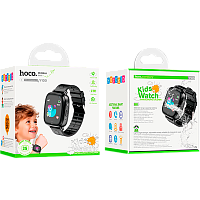 Смарт-часы Hoco Y100 детские с функцией звонка черный (1/50)