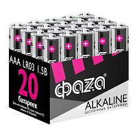 Батарейка Фаzа Super LR03 AAA BOX20 Alkaline 1.5V (20/120/480)