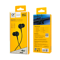 Наушники внутриканальные GFPower M07 с микр. черный 