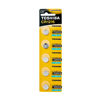 Батарейка Toshiba CR1216 BL5 Lithium 3V (5/100/12000) 