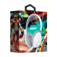 Наушники накладные MORE CHOICE HW34S bluetooth 5.1 с микр. фонарик белый серый