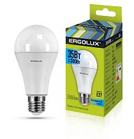 Лампа светодиодная Ergolux A70 E27 35W 4500К 180-240V груша (1/10/100)