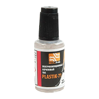 Лак акриловый Solins PLASTIK 71 22мл для печатных плат +кисточка (1/10)