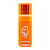 Флеш-накопитель Smartbuy Glossy 4GB USB2.0 пластик оранжевый