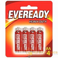 Батарейка Eveready R6 AA BL4 Heavy Duty 1.5V (4/48/1296)  | Ab-Batteries | Элементы питания и аксессуары для сотовых оптом