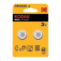 Батарейка Kodak MAX CR2025 BL2 Lithium 3V (2/60/240)