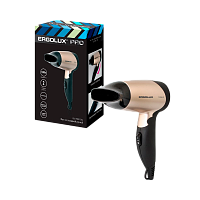 Фен Ergolux ELX-HD01-C64 1200W золотой черный (1/24)