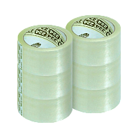 Скотч Noname ПП 48мм*66м 43мкм упаковочный акрил 6шт. прозрачный (6/36)