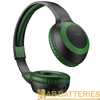 Наушники полноразмерные HOCO W29 bluetooth 5.0 с микр. microSD зеленый (1/30) 
