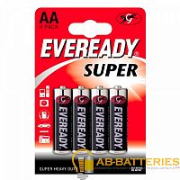 Батарейка Eveready Super R6 AA BL4 Heavy Duty 1.5V (4/96)  | Ab-Batteries | Элементы питания и аксессуары для сотовых оптом