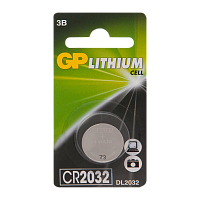 Батарейка GP CR2032 BL1 Lithium 3V (1/10/100/600) 