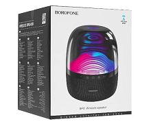 Портативная колонка Borofone BP8 bluetooth 5.0 подсветка черный