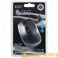 Мышь беспроводная Smartbuy 314AG классическая USB бесшумная серый (1/40) 