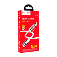 Кабель HOCO U136 USB (m)-Type-C (m) 1.2м 5.0A TPE белый