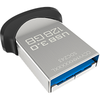 Флеш-накопитель SanDisk Ultra Fit CZ43 128GB USB3.0 пластик черный 
